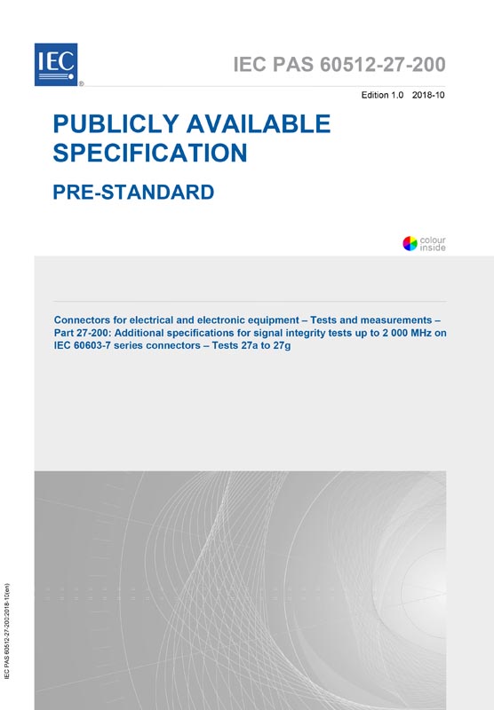 Cover IEC PAS 60512-27-200:2018